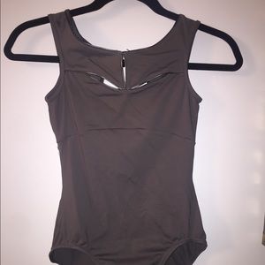 Bloch Gray Dance Leotard-Adult Small